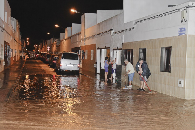 Imagen de las inundaciones sufridas en Lanzarote en noviembre del año pasado.
